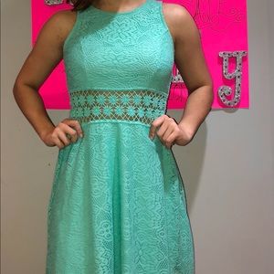 Turquoise sun dress